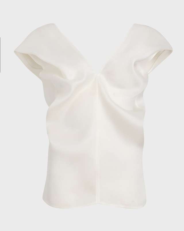 Ami Slouched Silk Top