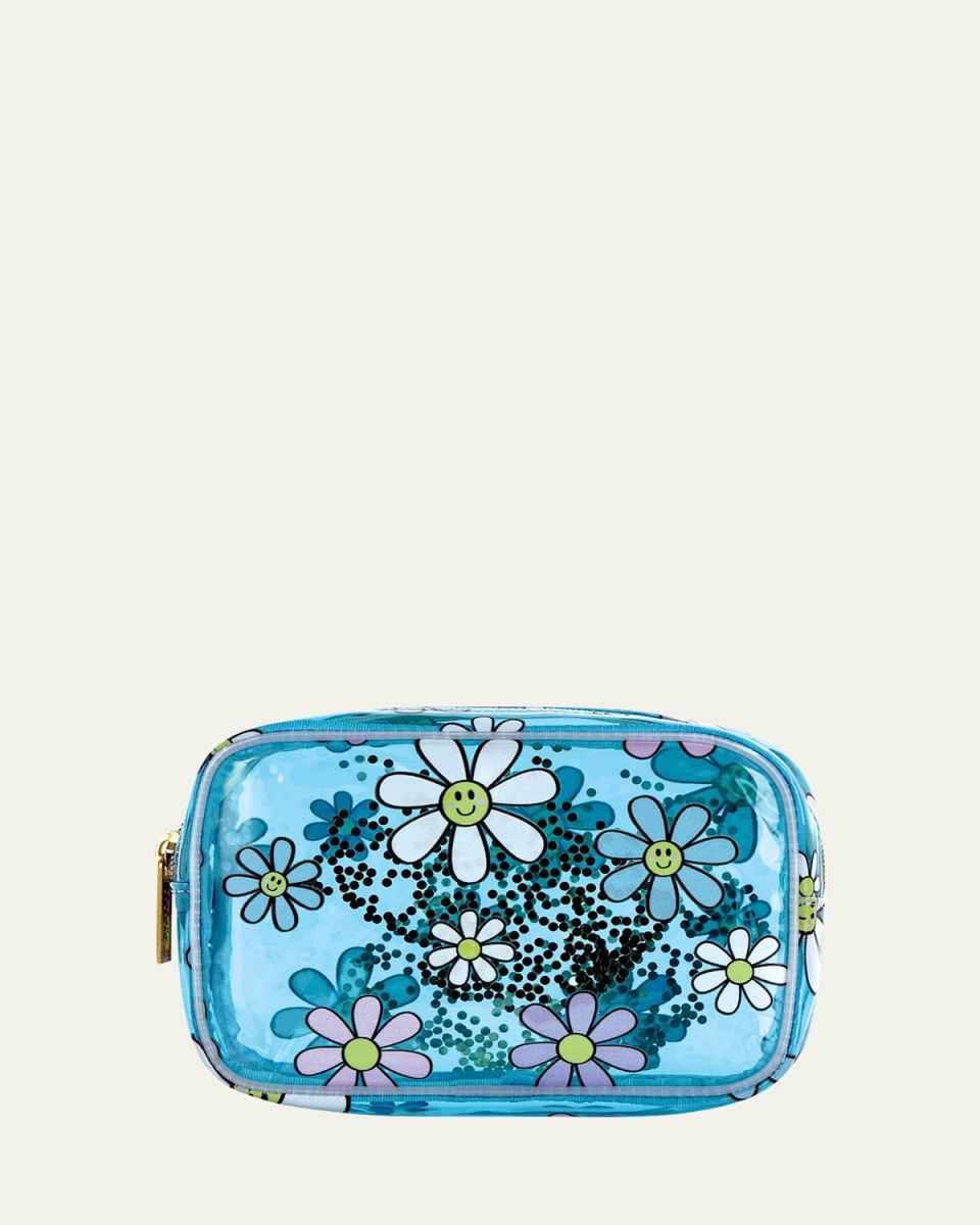Girl's Daisies Clear Cosmetic Bag