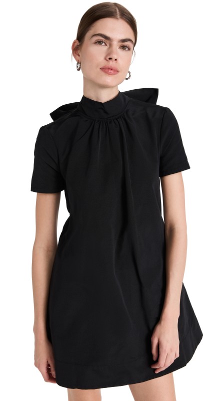 STAUD Mini Ilana Dress Black