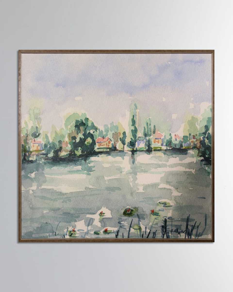 View of the Pond, 77" x 57"