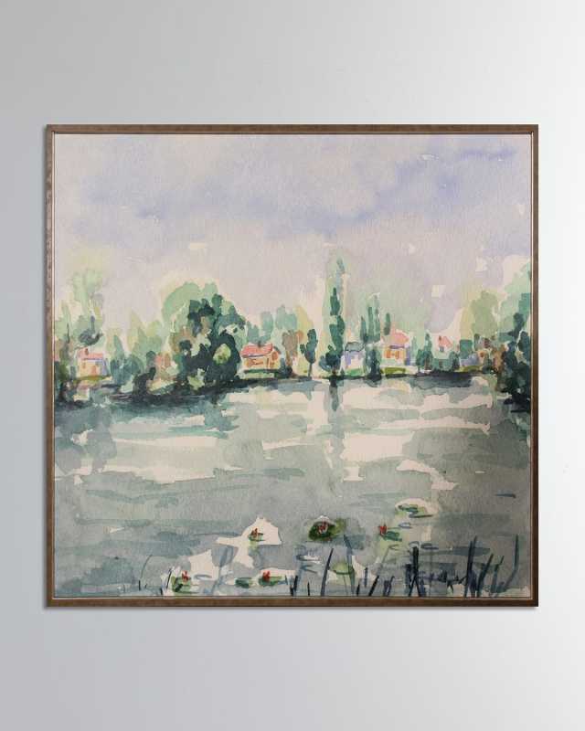 View of the Pond, 77" x 57"