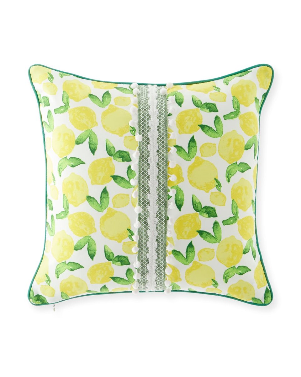 Knowles Ball Trim Decorative Pillow