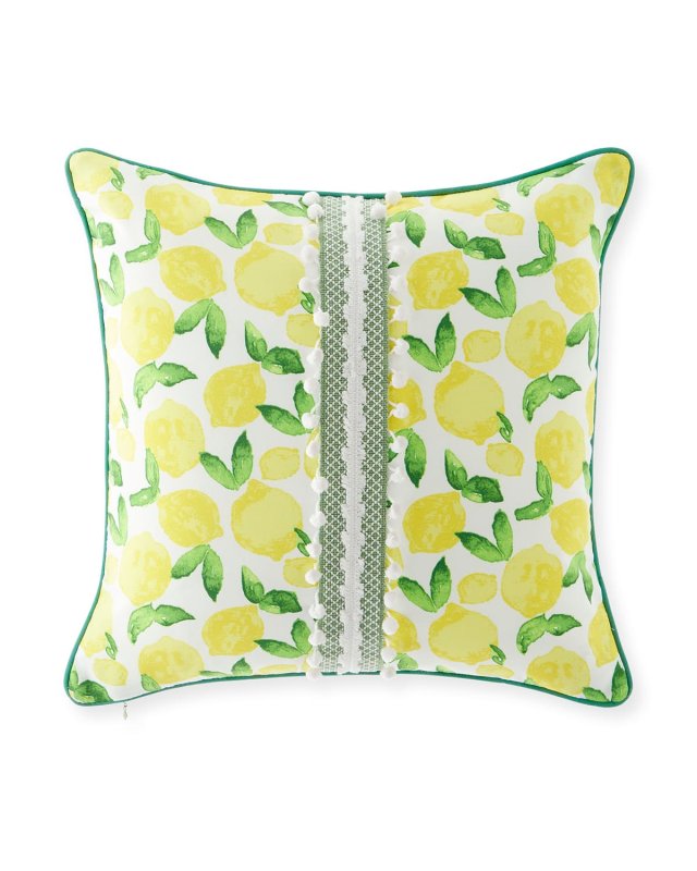 Knowles Ball Trim Decorative Pillow