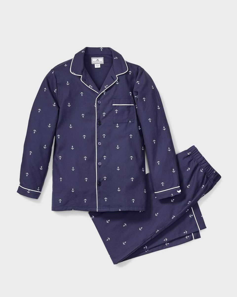 Boy's Portsmouth Anchors 2-Piece Pajama Set, Size 6M-14