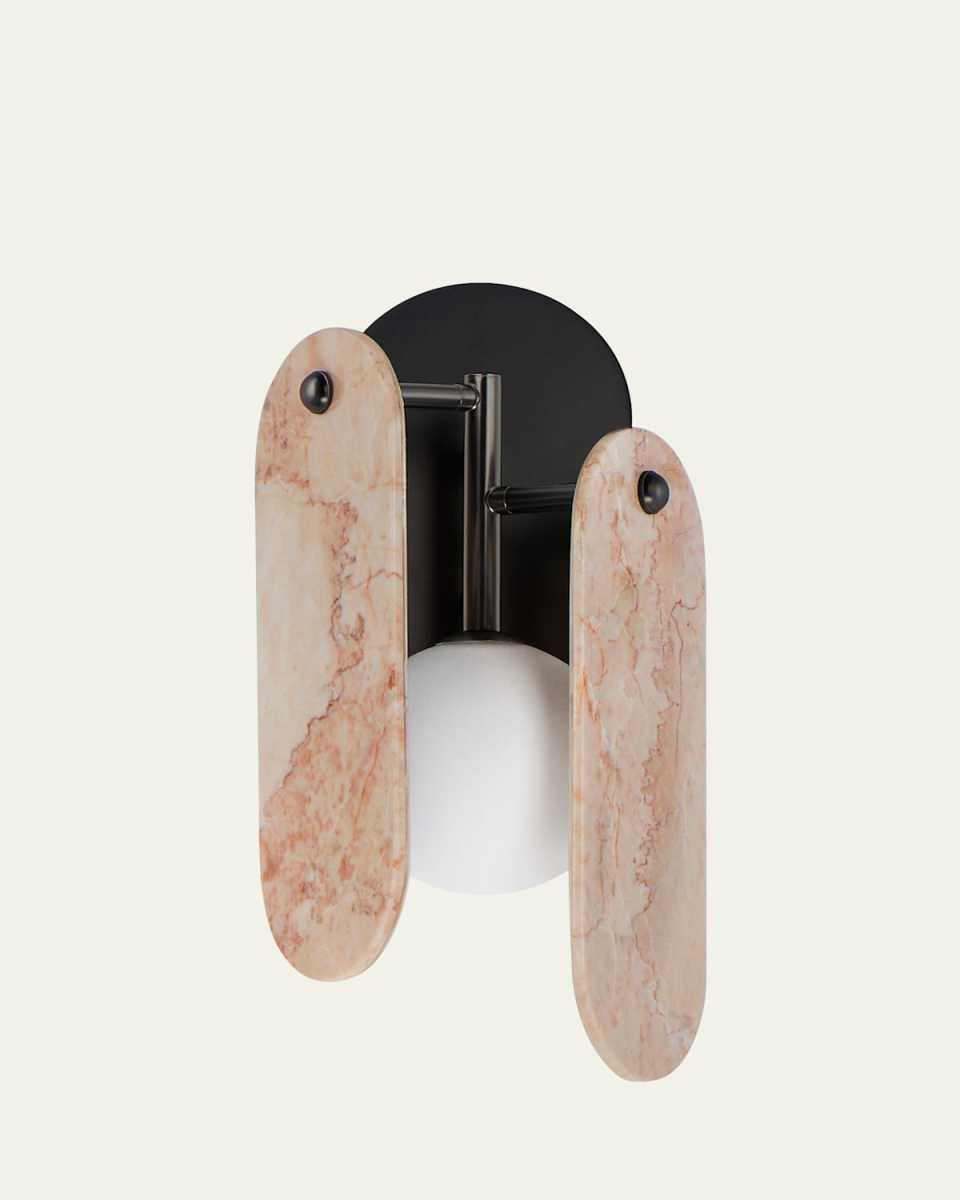 Nina Magon Design from Studio M Megalith Wall Sconce Rose Jade