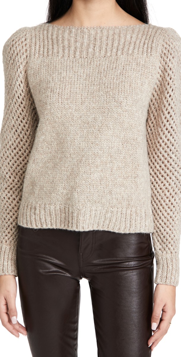 LoveShackFancy Rosie Pullover Snow