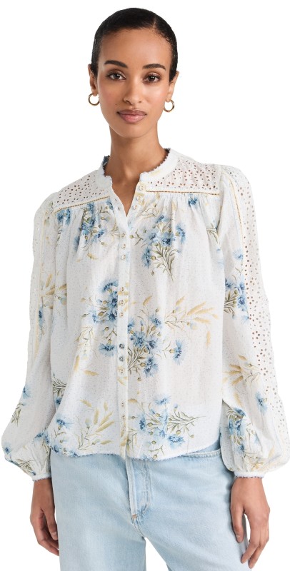 byTiMo Patchwork Shirt Blue Field