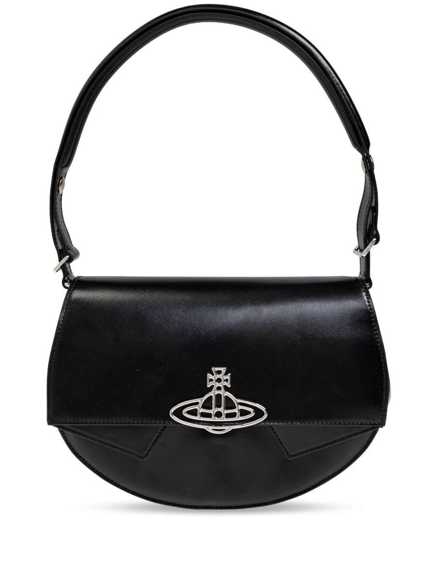 Orb-print shoulder bag