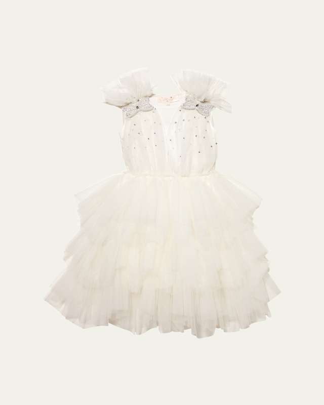 Girl's Rumi Embellished Tiered Tutu Dress, Size 3T-11