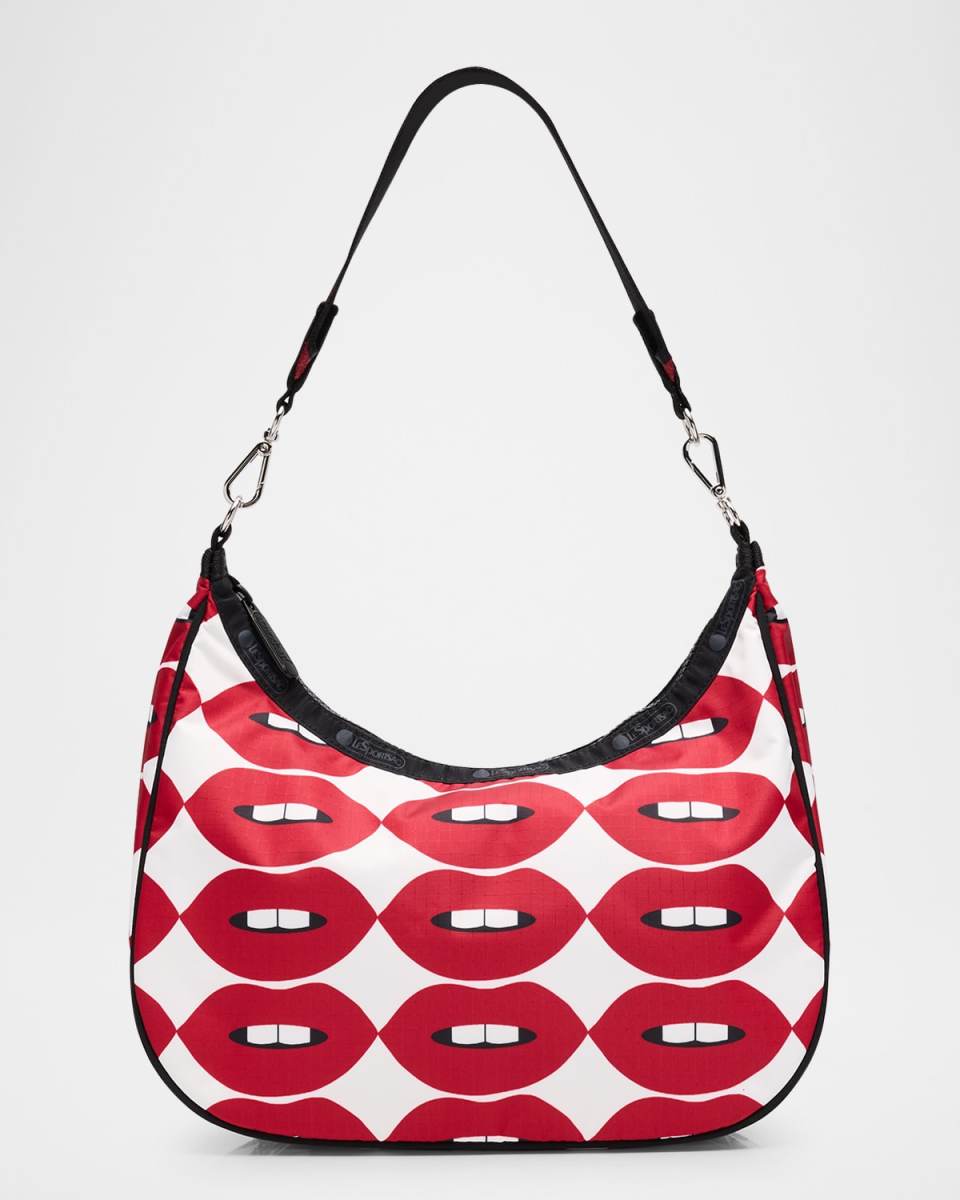 Convertible Printed Hobo Bag