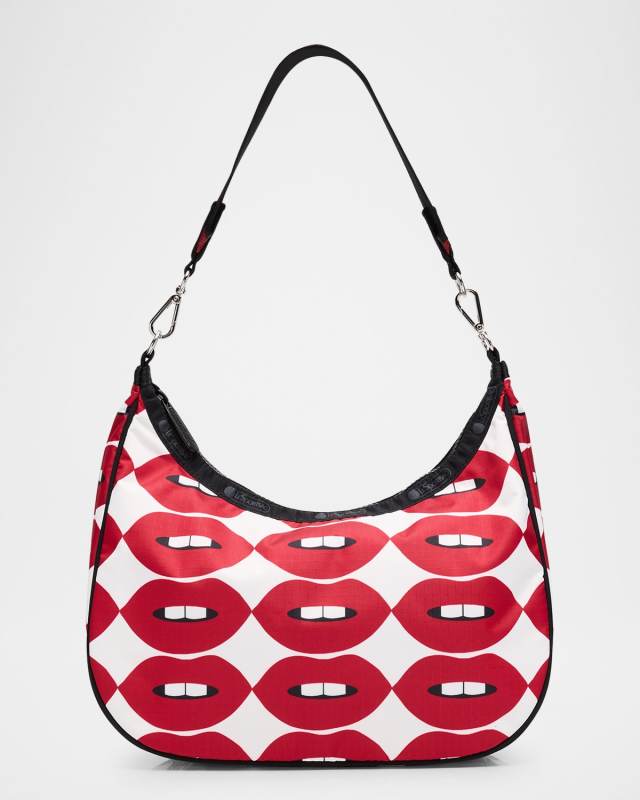 Convertible Printed Hobo Bag