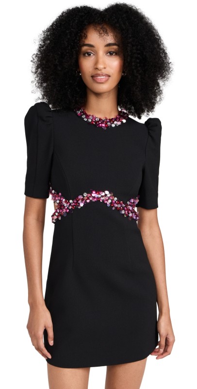 Rebecca Vallance Giselle Mini Dress Black