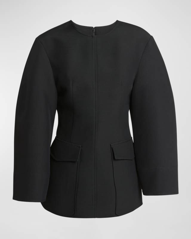 Patch Pocket Long-Sleeve Top