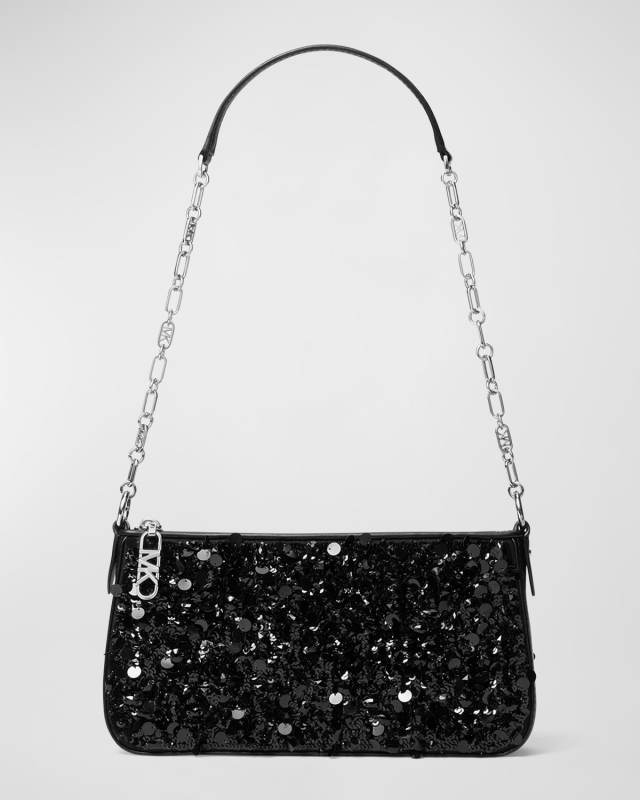 Empire Medium Sequins Pouchette Shoulder Bag