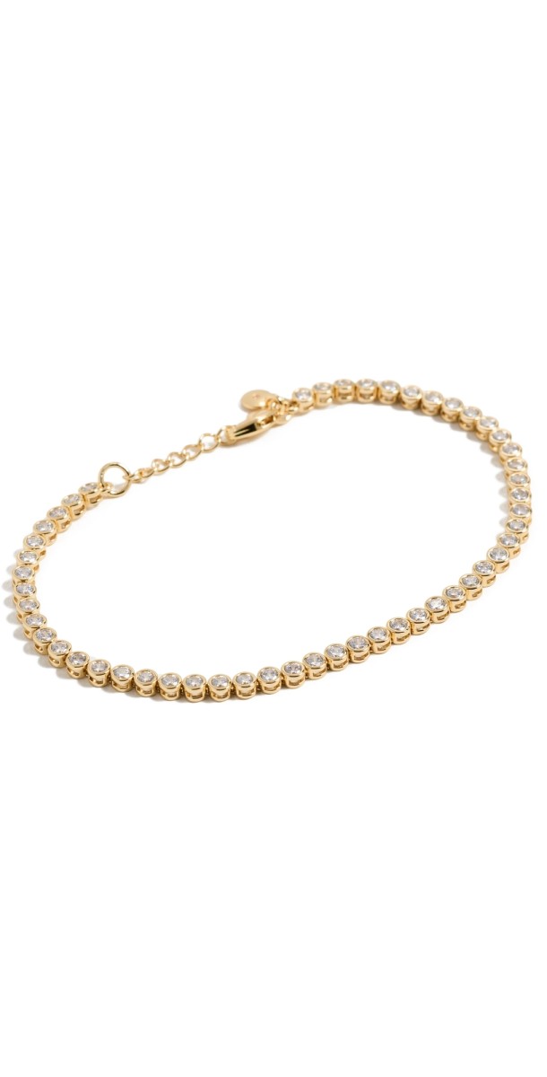 Madewell Tennis Anklet Pale Gold