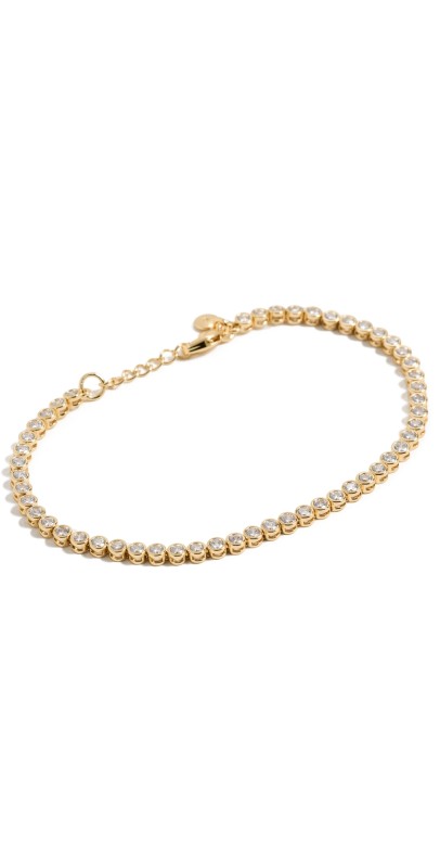 Madewell Tennis Anklet Pale Gold