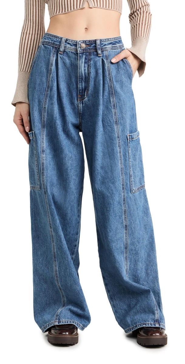 Lioness Veneda Baggy Jeans Blue Denim