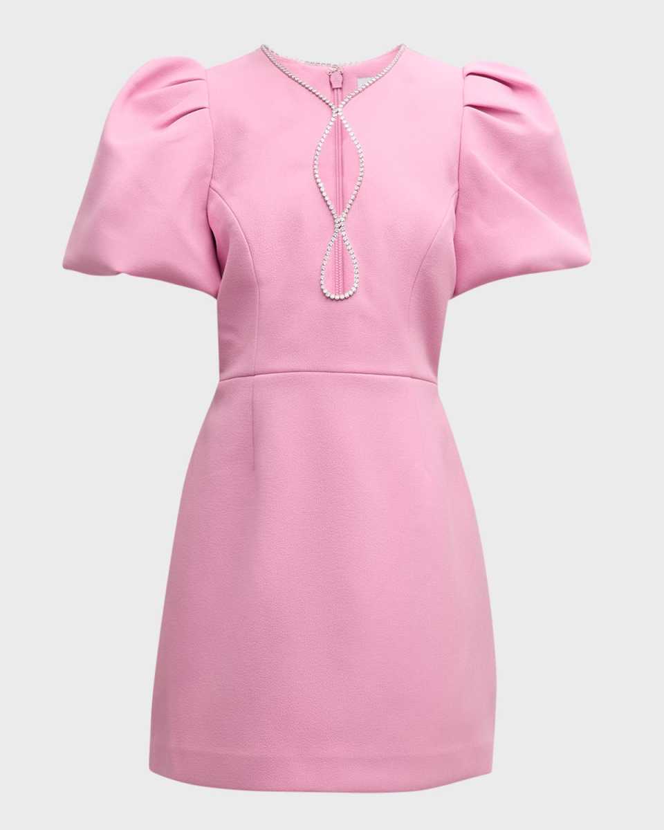 Karina Jewel-Embellished Cutout Mini Dress