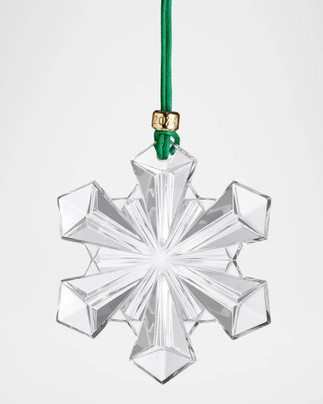 Annual 2024 Snow Crystal Christmas Ornament