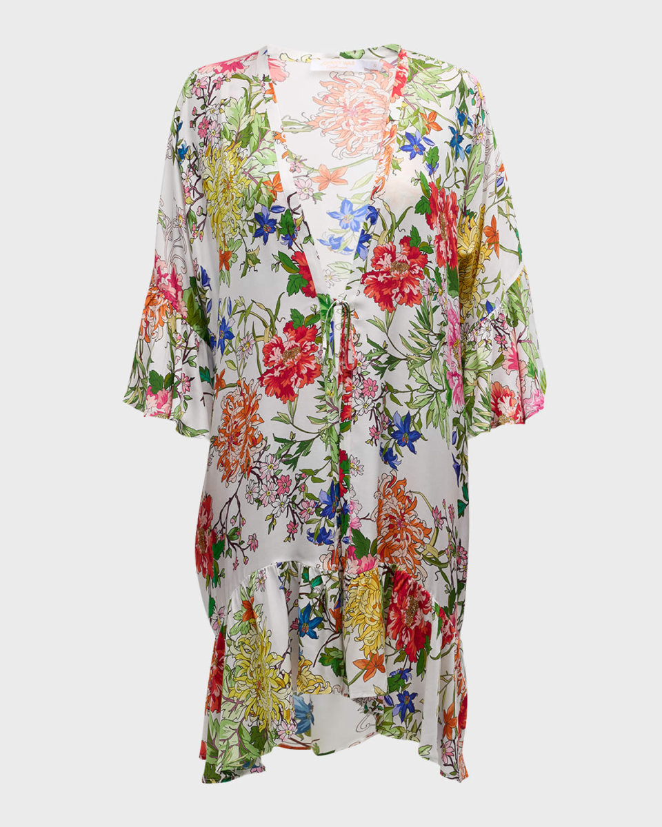 Metalli Giorno Ruffle Kimono