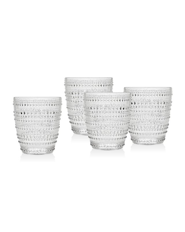 Lumina Clear Double Old-Fashioned Glasses, Set of 4