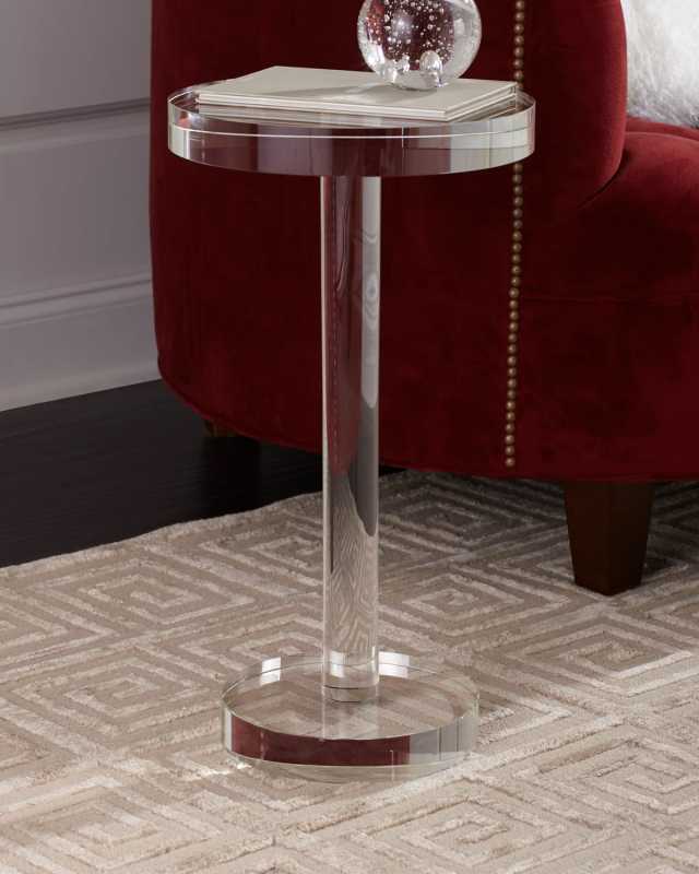 Round Crystal Martini Table