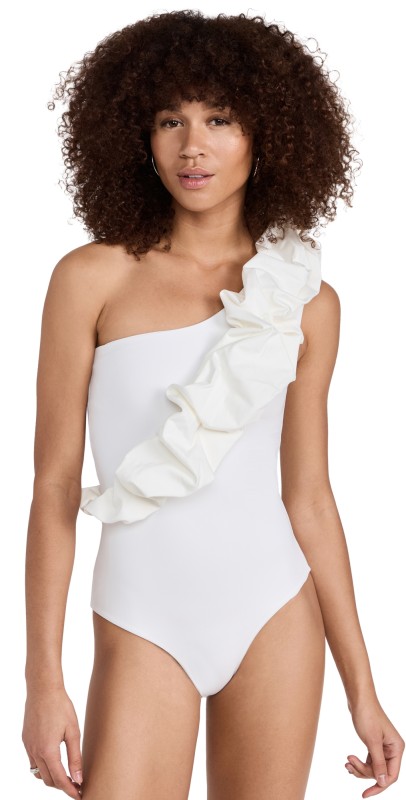 Maygel Coronel Elena One Piece Swimsuit Off Whit