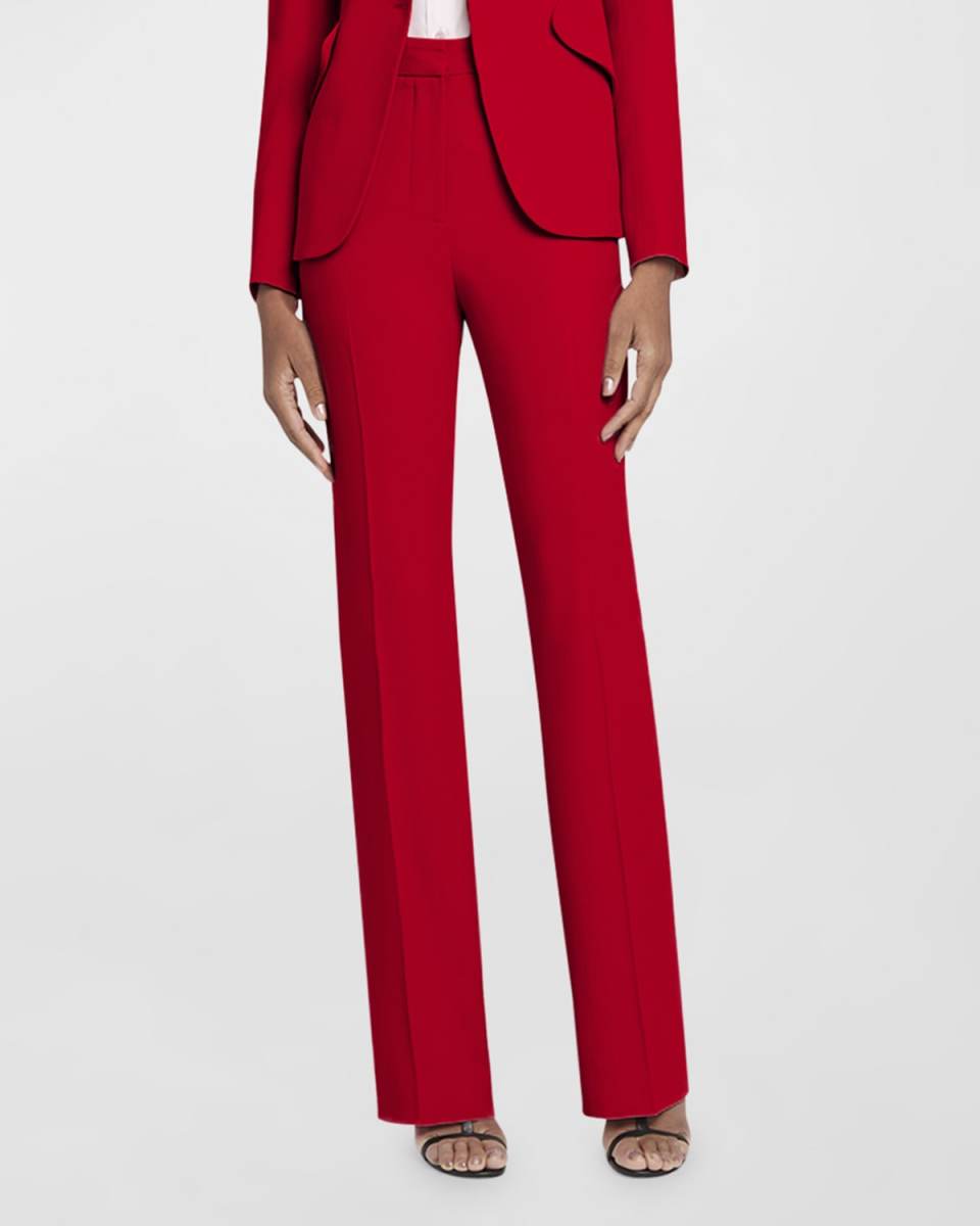 Slim-Fit Bootcut Trousers