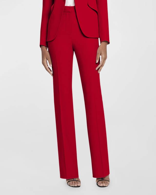 Slim-Fit Bootcut Trousers