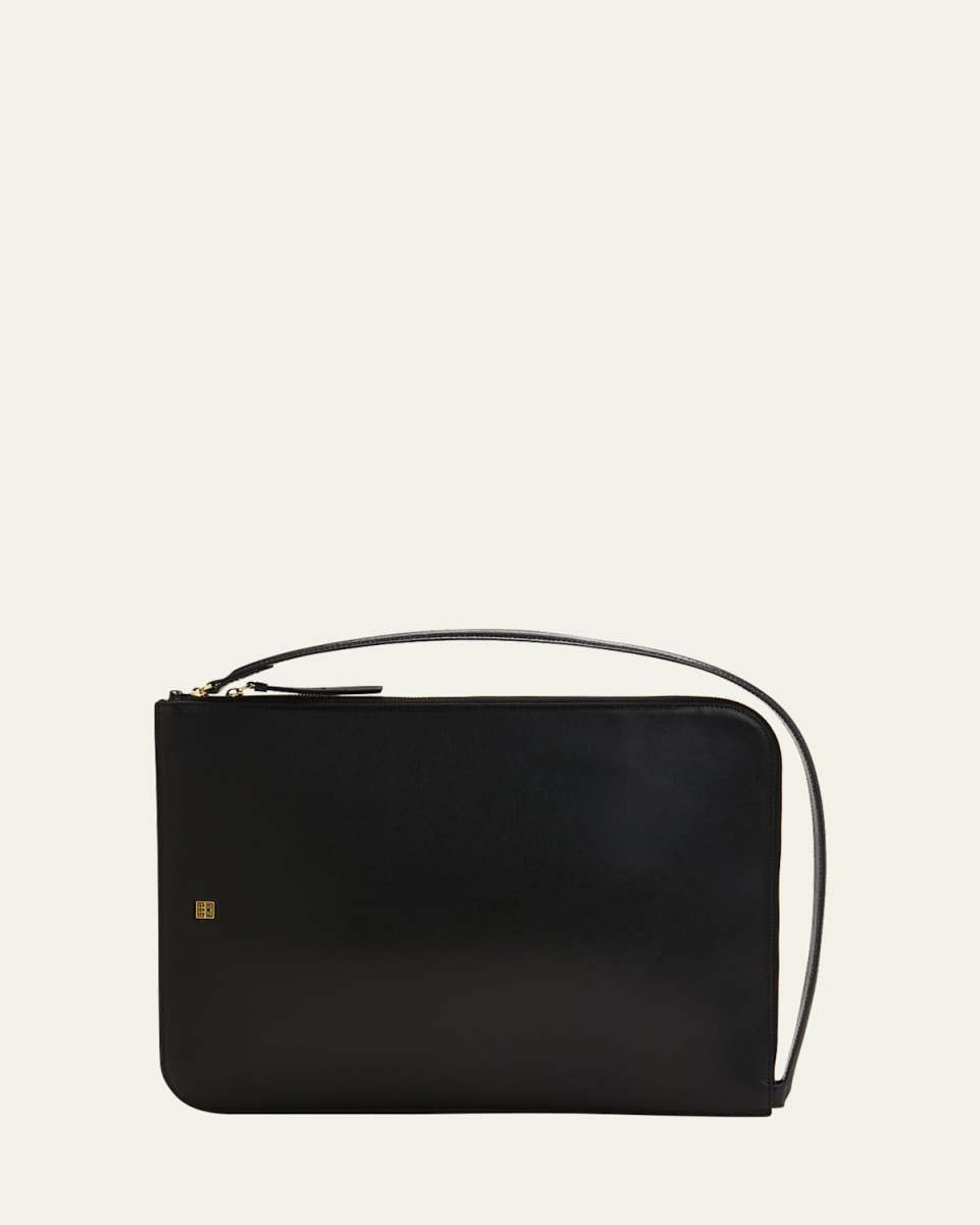 Slim Leather Tote Bag