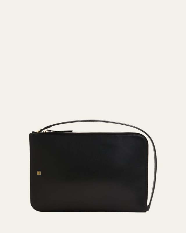 Slim Leather Tote Bag