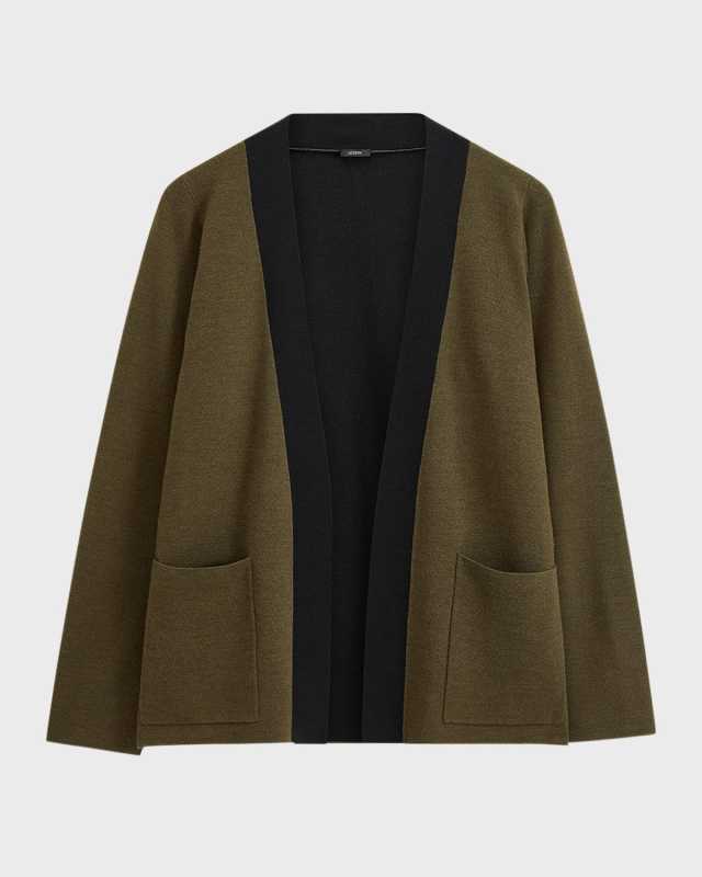 Open-Front Knit Cardigan