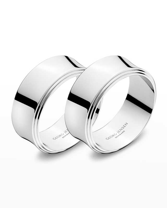 Pyramid Napkin Rings, Set of 2