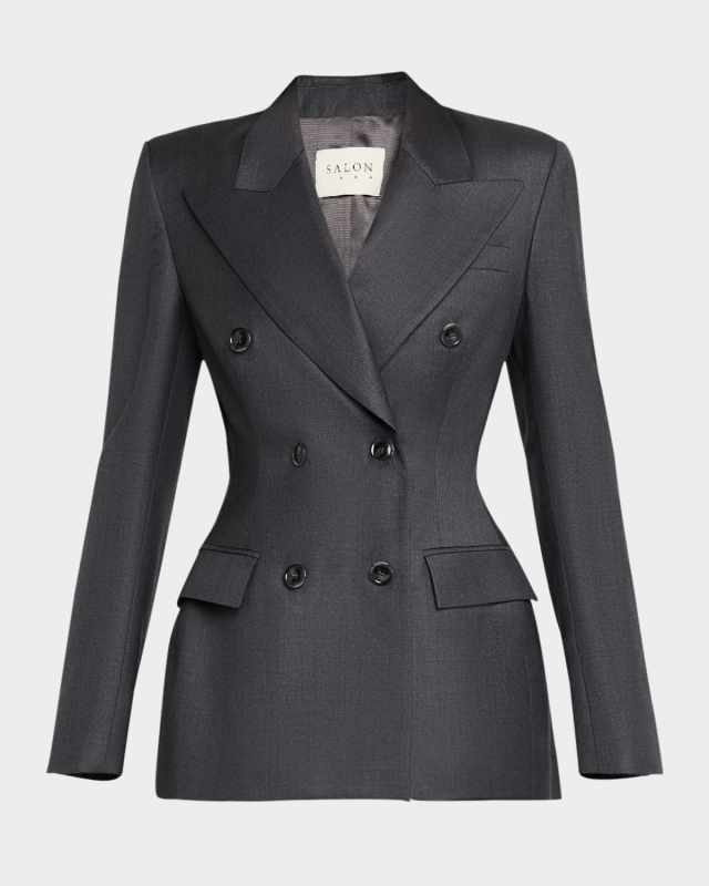 Milles Double-Breasted Blazer Jackets