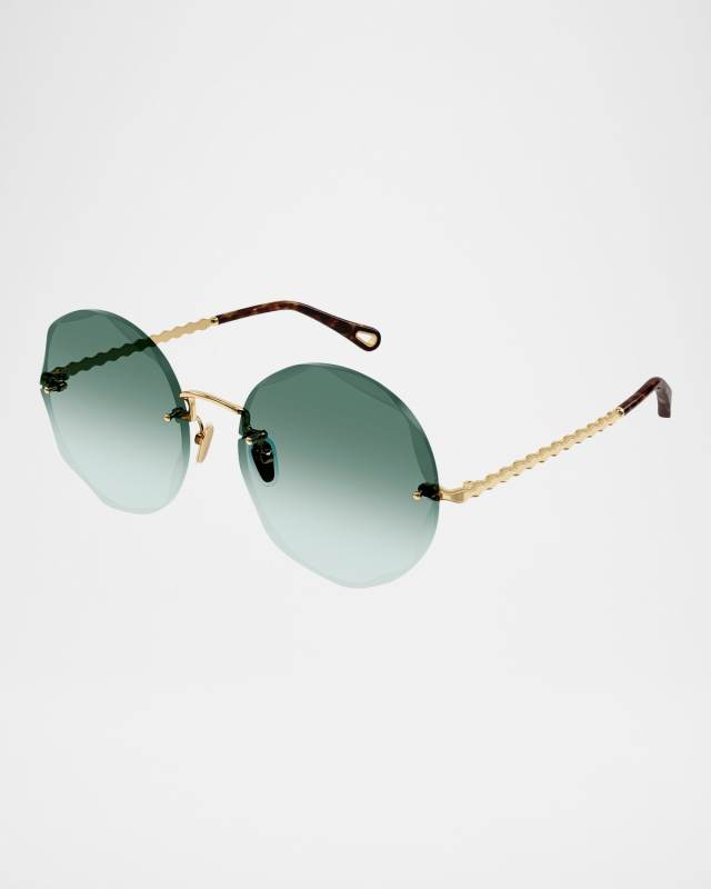 CH0254S Golden Round Metal Sunglasses