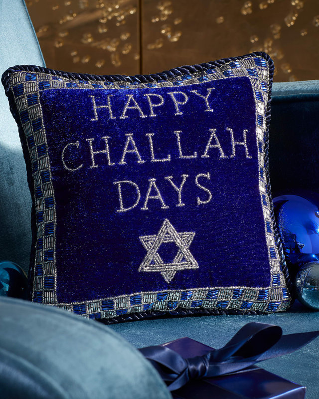 Happy Challah Days Decorative Pillow
