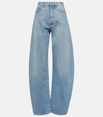 ALAIA High-rise barrel-leg jeans