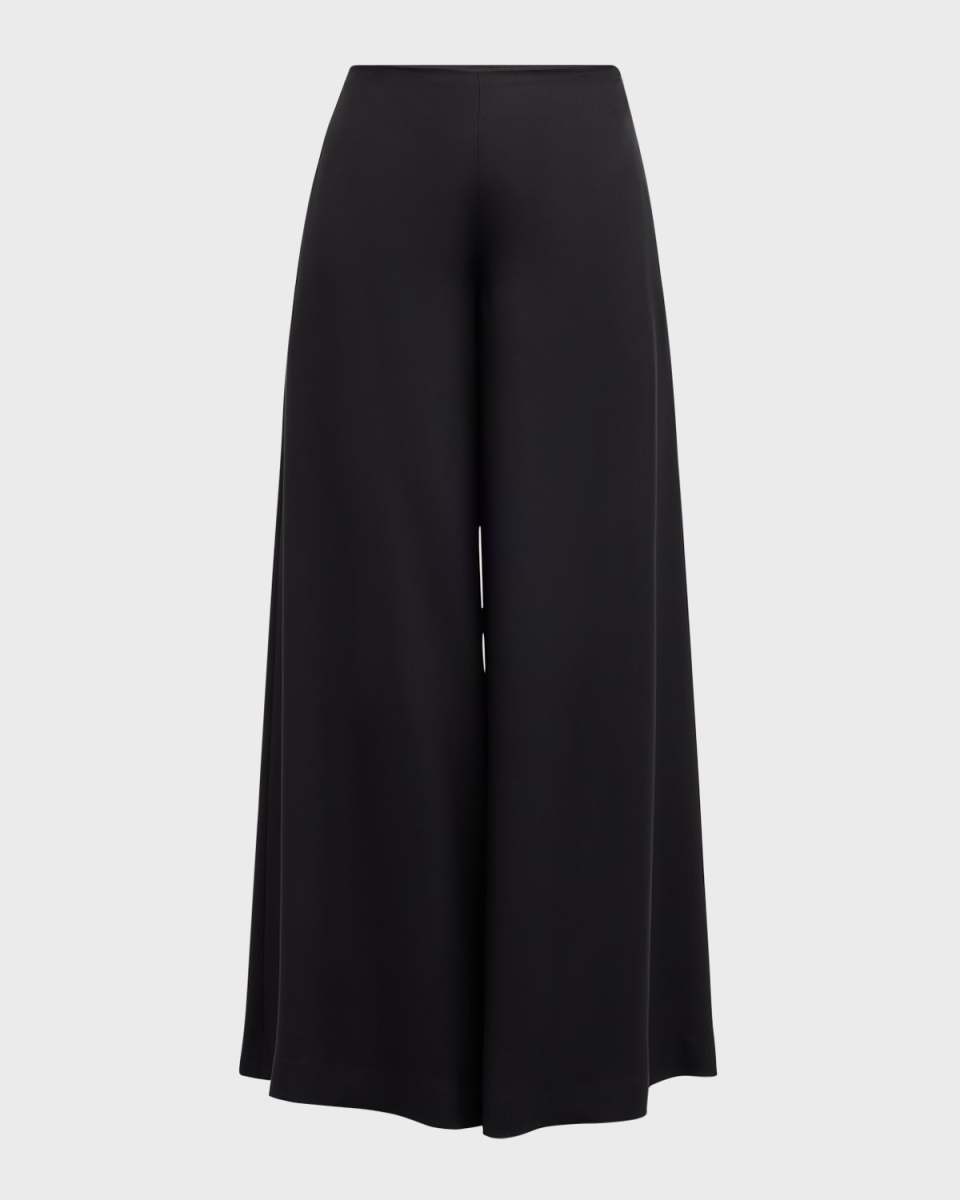 Dela Wide-Leg Silk Pants