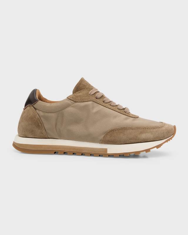 Owen Nylon Suede Runner Sneakers