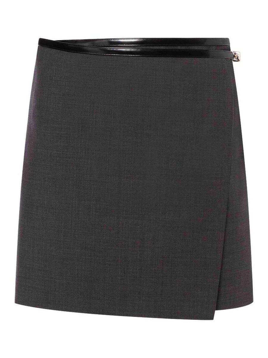 Philosophy di Lorenzo Serafini Jupe Midi - Gris