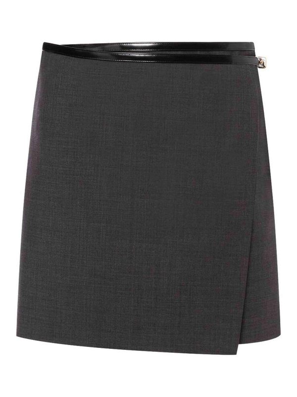 Philosophy di Lorenzo Serafini Jupe Midi - Gris