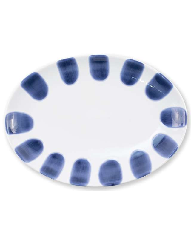 Santorini Dot Small Oval Platter