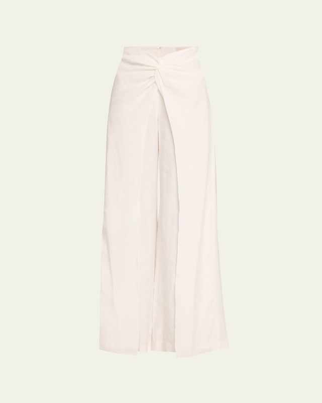 Canturipe Twisted Wide-Leg Pants
