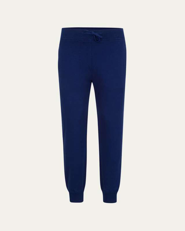 Boy's Solid Stretch Cotton Jogger Pants, Size 4-14