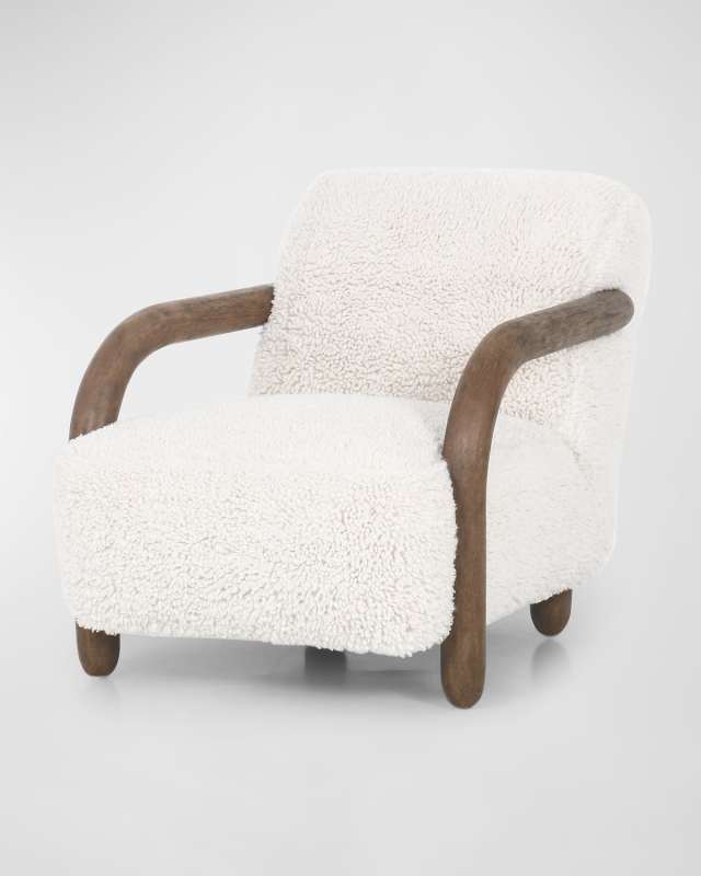 Aniston Faux Shearling Chair