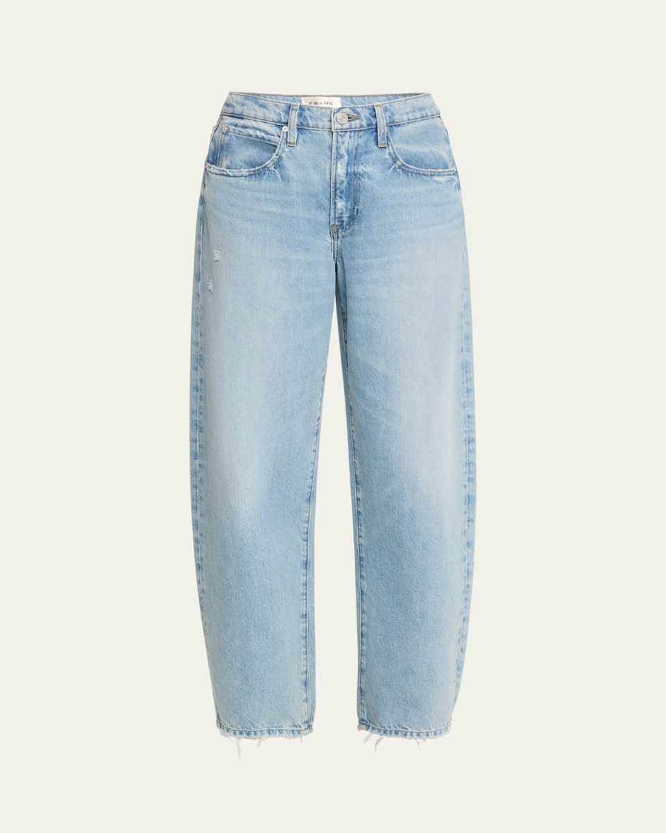 Low Slung Barrel Jeans