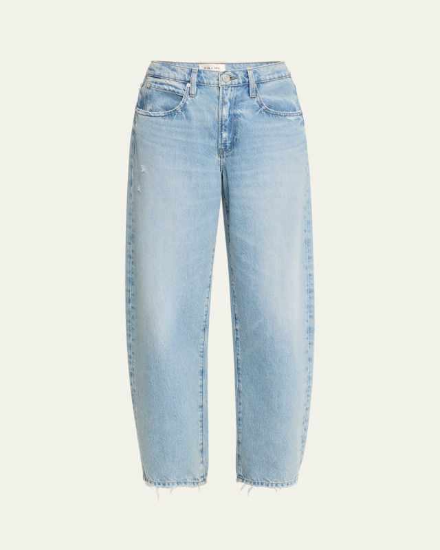Low Slung Barrel Jeans