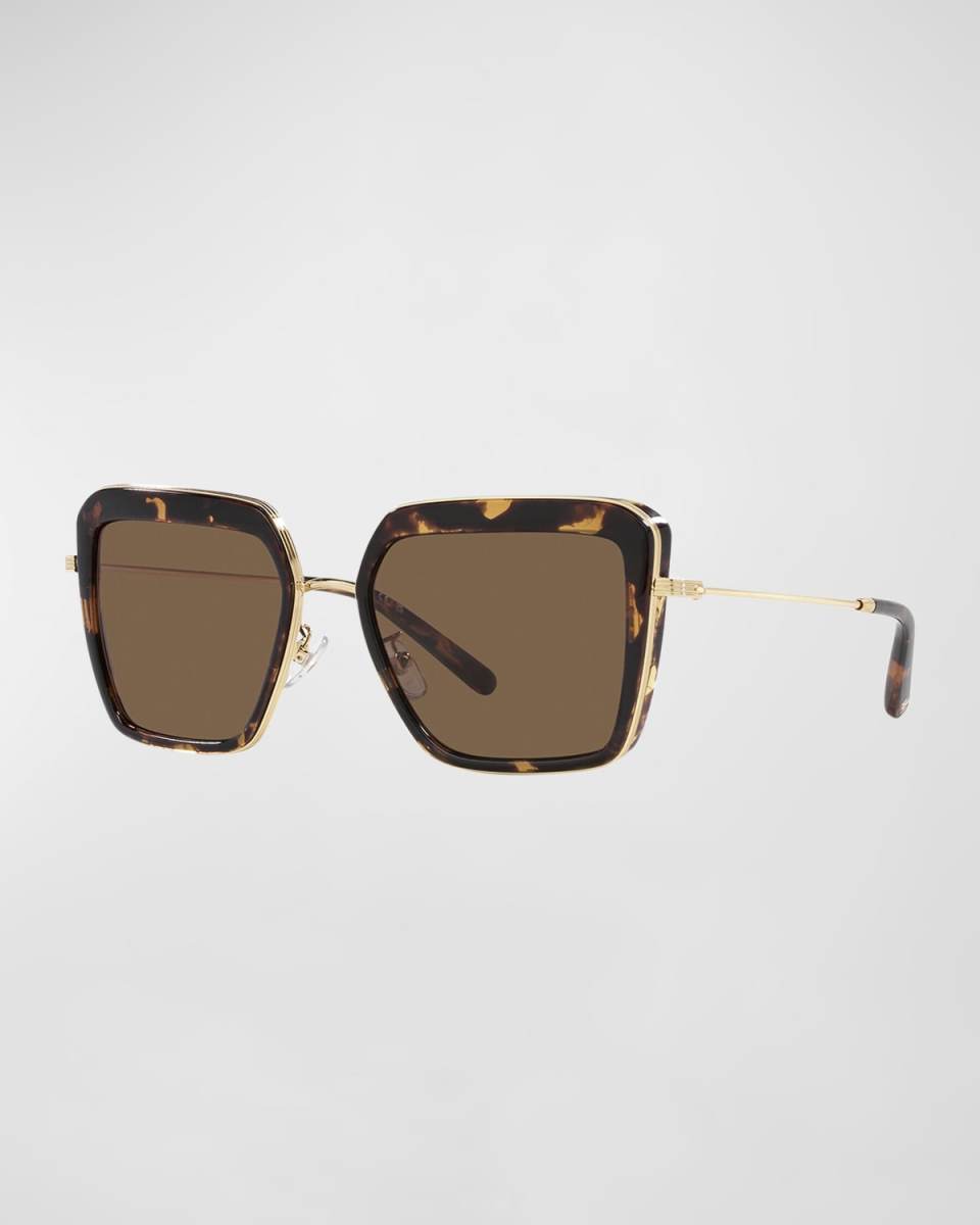Silver Rimmed Mixed-Media Butterfly Sunglasses