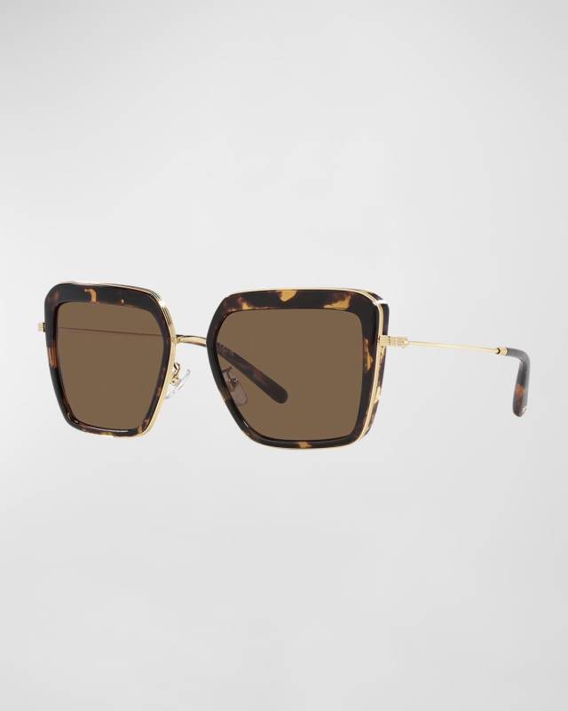 Silver Rimmed Mixed-Media Butterfly Sunglasses