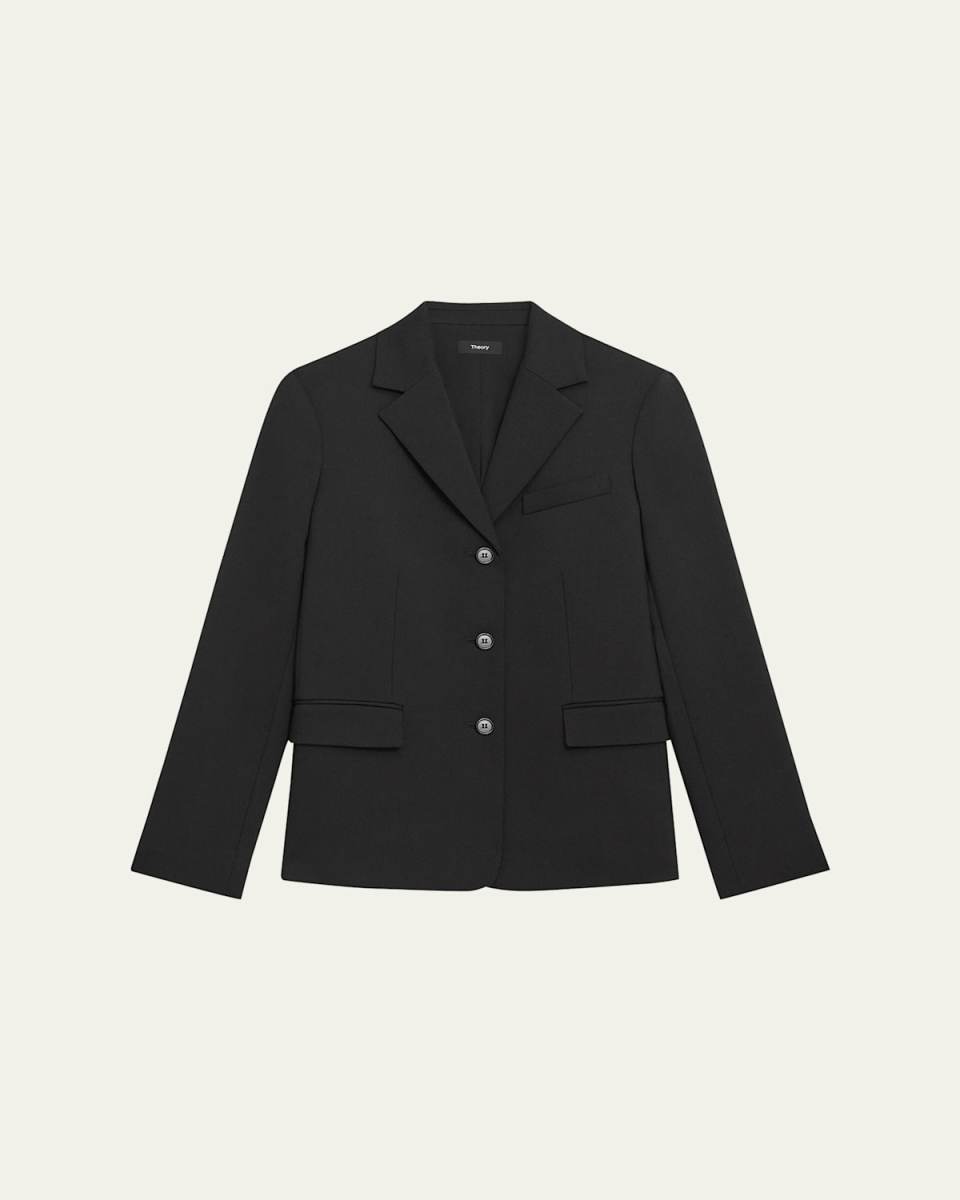 3-Button Stretch Tailored Jacket